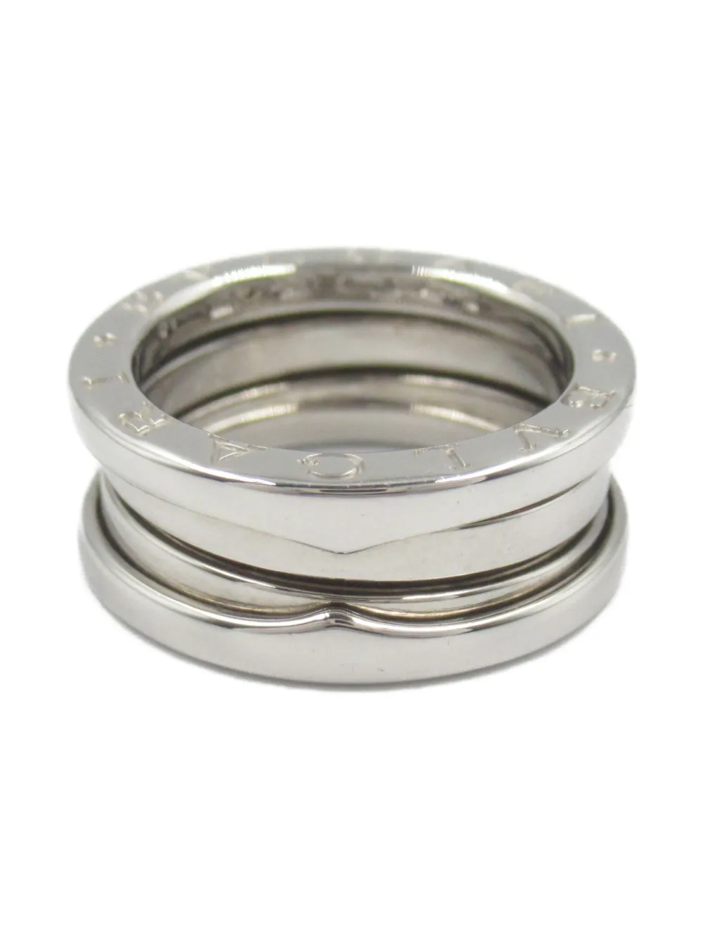 Pre-owned Bvlgari 2010s 18k White Gold B.zero1 Ring