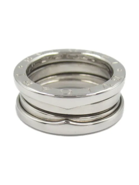 Bvlgari Pre-Owned 2010s 18K white gold B.Zero1 ring 