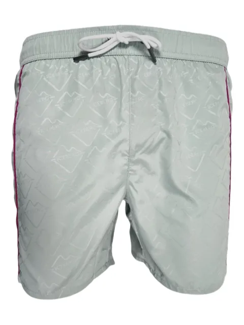 Iceberg logo-pattern side-stripe swim shorts