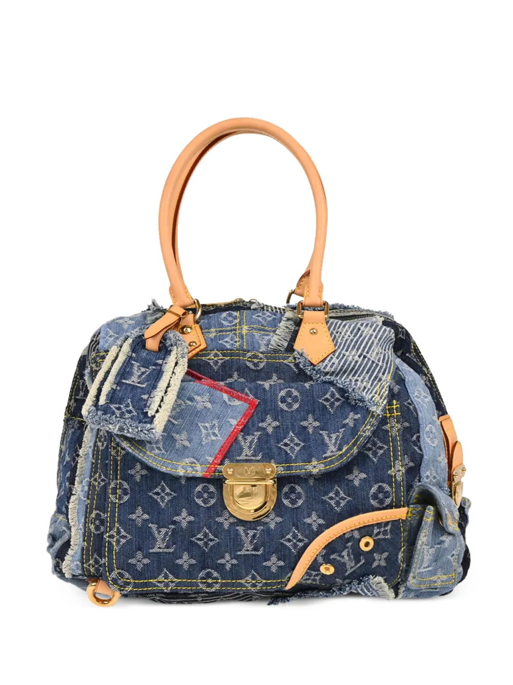 Louis Vuitton Pre-Owned 2007 ボウリー ハンドバッグ - ブルー Louis Vuitton Pre-Owned 2007 ボウリー ハンドバッグ - ブルー