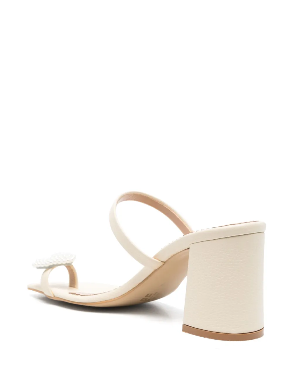 Vanina 70mm Reine de Coeur mules Neutrals