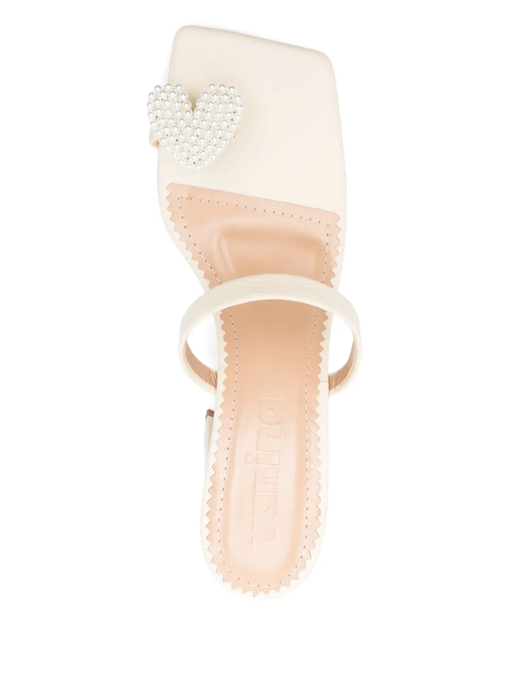 Vanina 70mm Reine de Coeur mules Neutrals