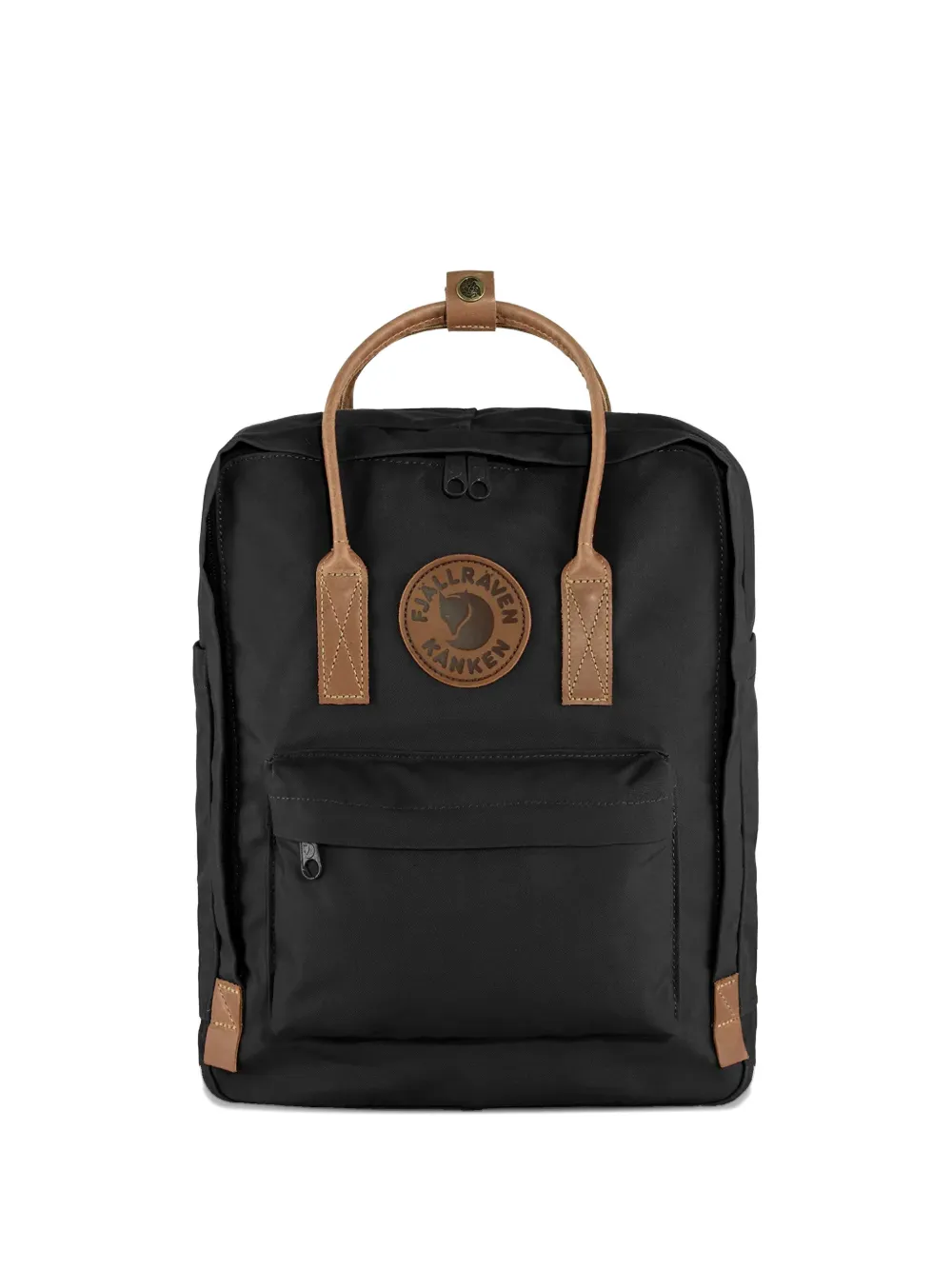 Fjall Raven Kånken No. 2 Top-handle Patch Backpack In Black
