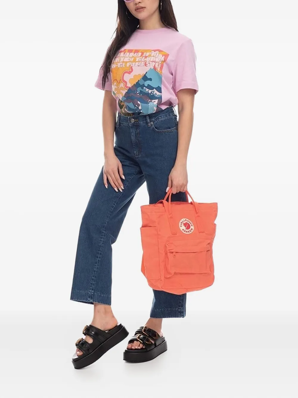 Fjall Raven Kanken Totepack Backpack In Orange