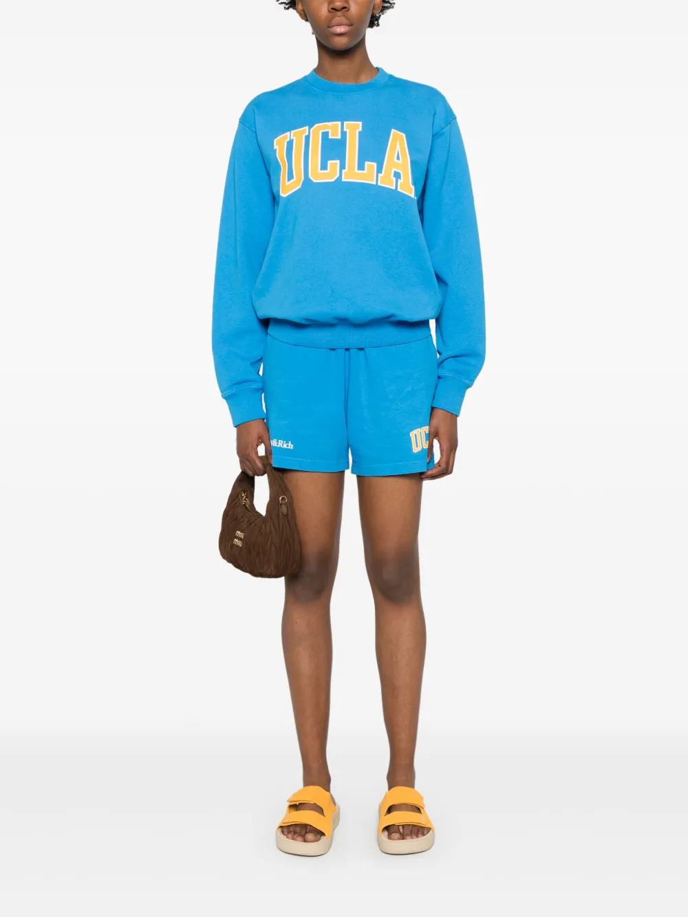 Sporty & Rich UCLA shorts Blauw