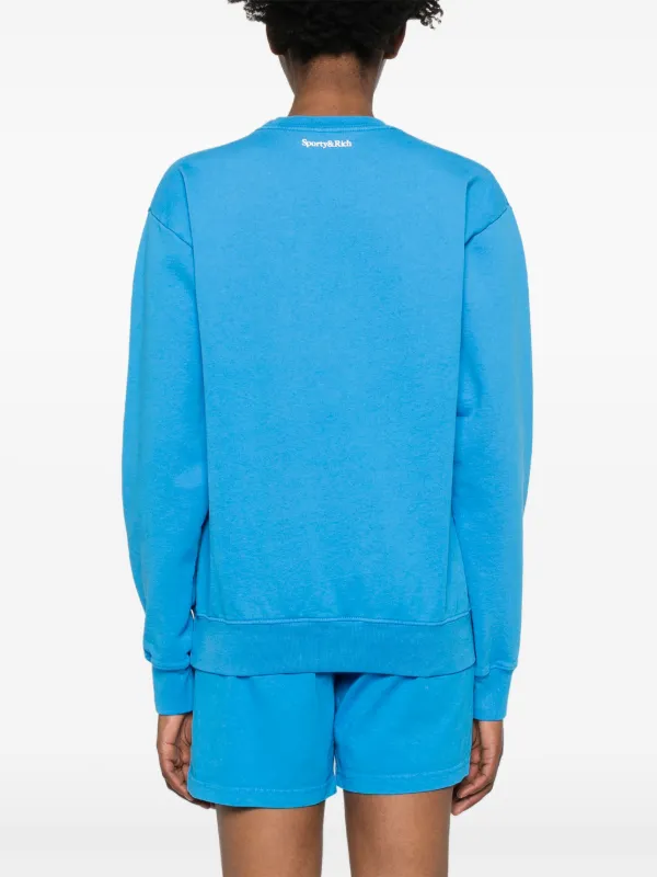 【関税込み】Sporty & Rich ブルー California スウェットシャツ Sporty & Richのブルー California スウェットシャツがセール中
