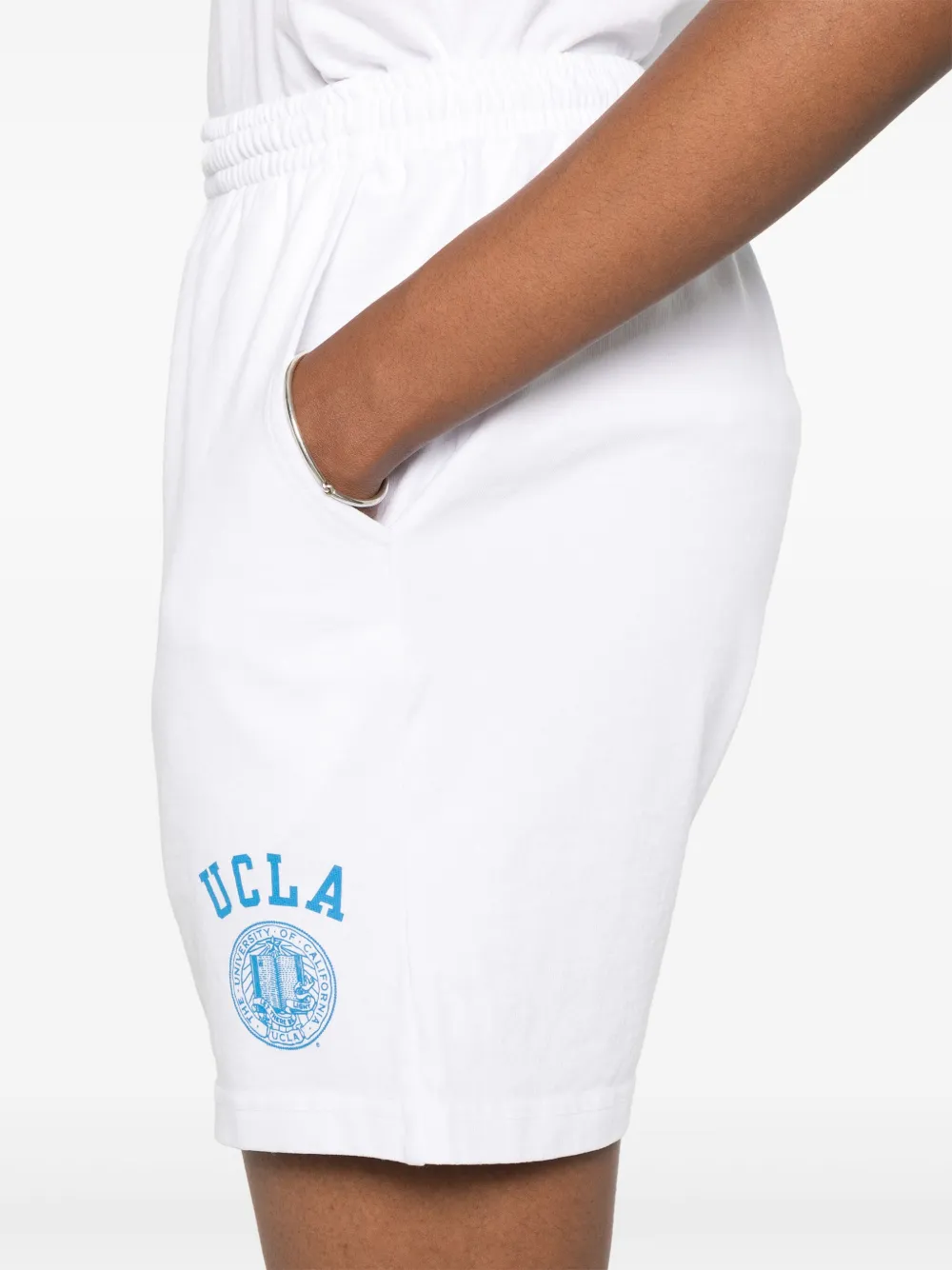 Sporty & Rich Katoenen shorts Wit