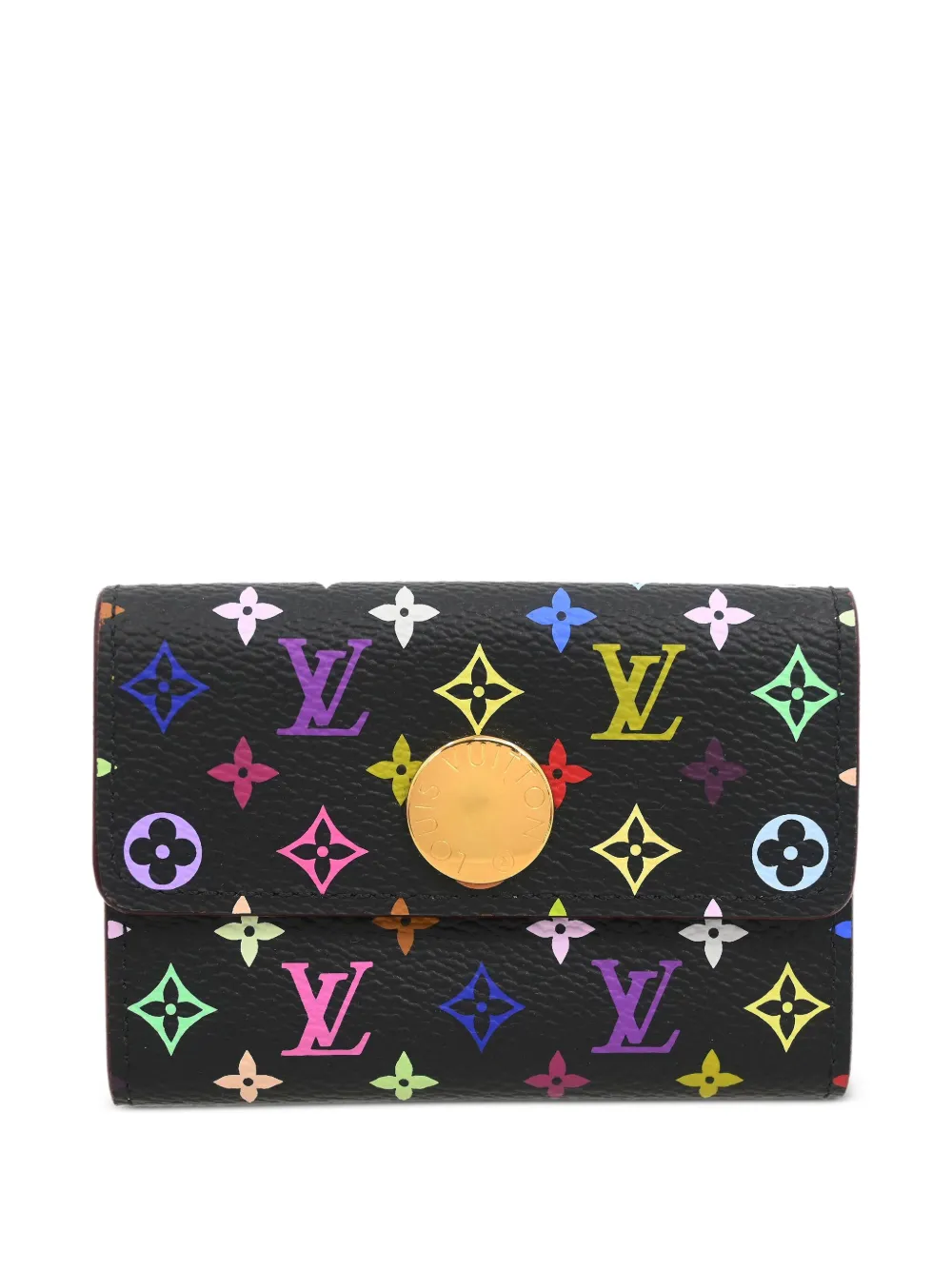 Louis Vuitton Pre-Owned x Takashi Murakami 2006 Monogram Multicolour-canvas wallet | Black | Image 1