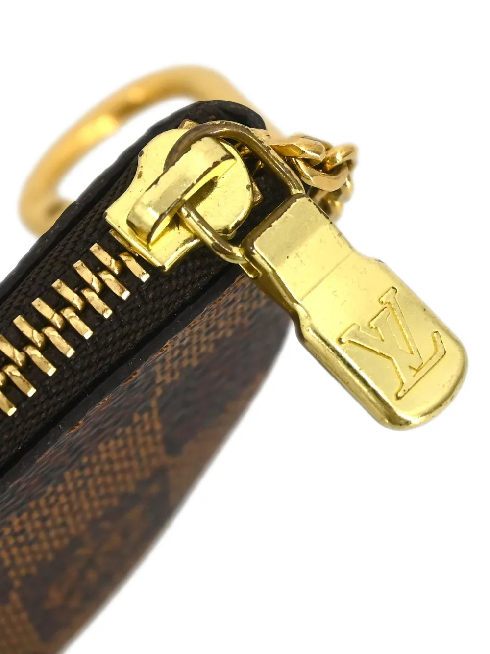 Pre-owned Louis Vuitton 2004 Key Pouch Wallet In Brown
