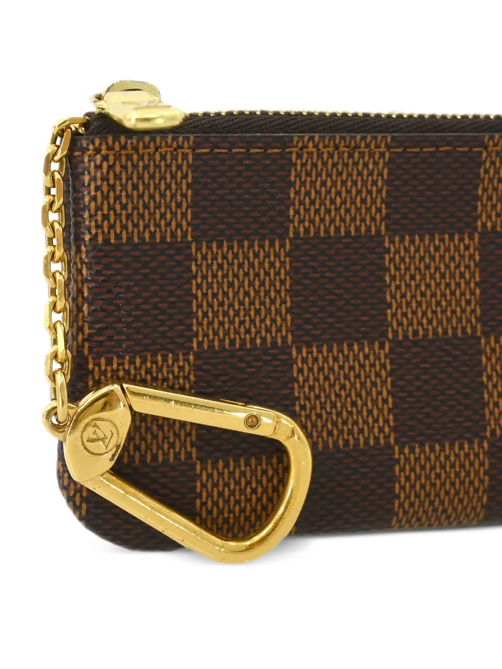 Pre-owned Louis Vuitton 2004 Key Pouch Wallet In Brown
