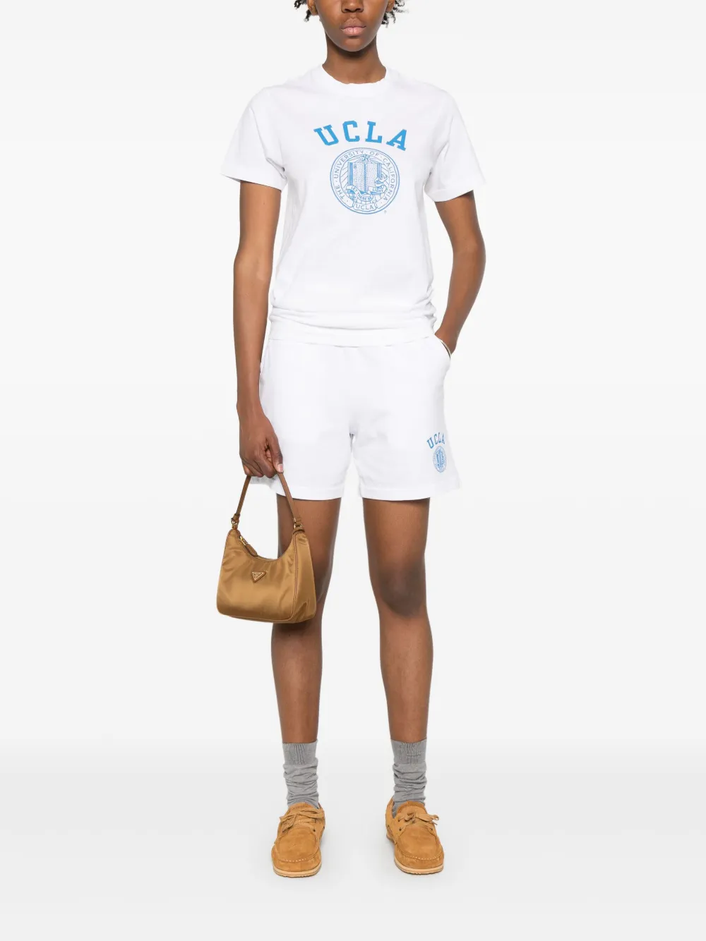 Sporty & Rich Katoenen T-shirt Wit