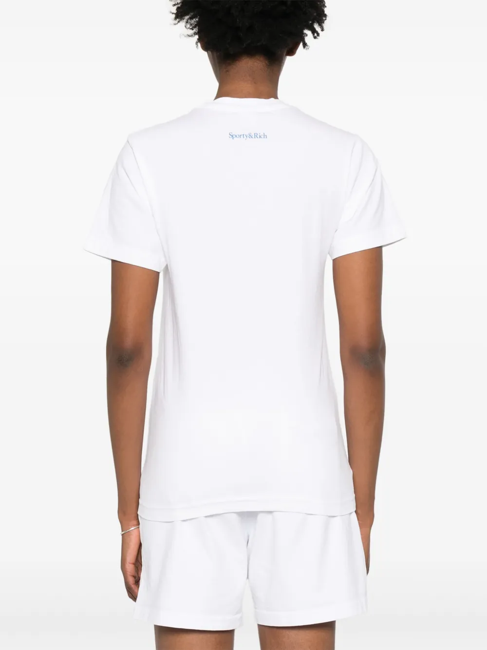Sporty & Rich Katoenen T-shirt Wit
