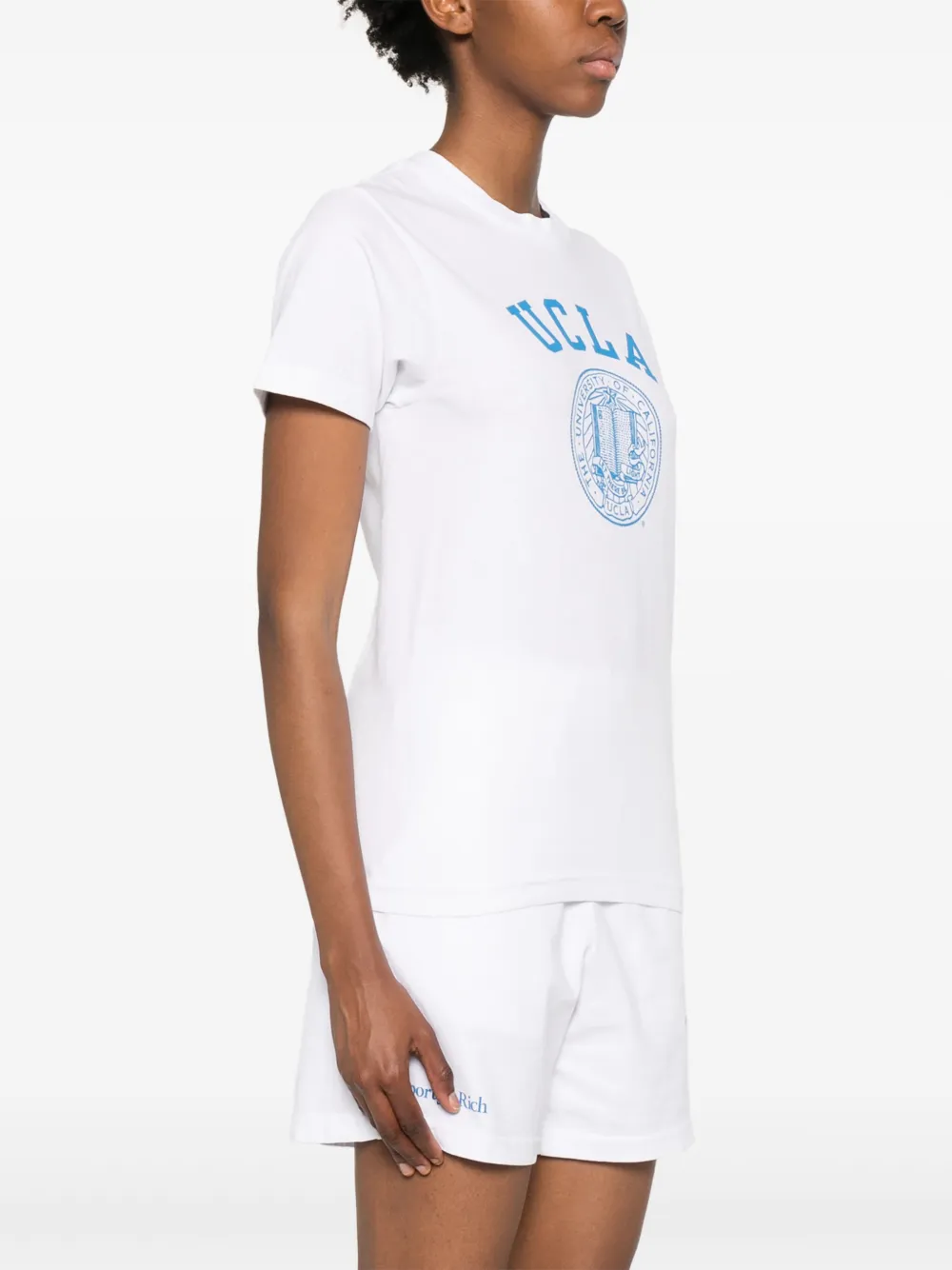 Sporty & Rich Katoenen T-shirt Wit