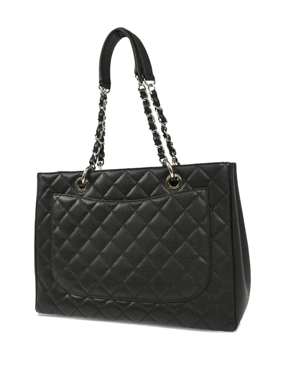 Pre-owned Chanel 2014 Grand Shopping Gst Tote Bag In Black