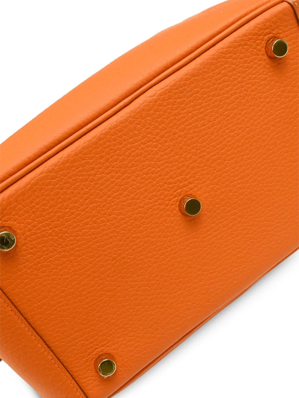 Pre-owned Hermes 2011 Lindy 26 Shoulder Bag In Orange