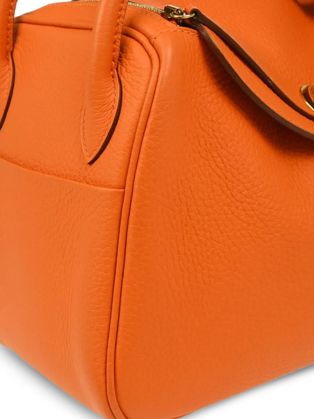 Pre-owned Hermes 2011 Lindy 26 Shoulder Bag In Orange