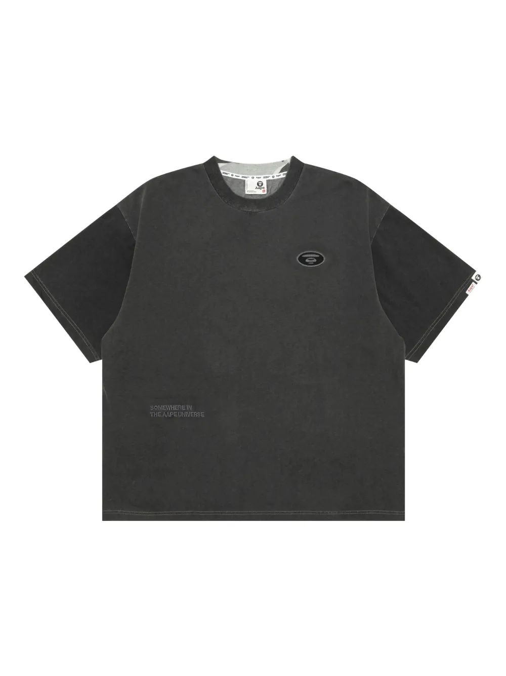 AAPE BY *A BATHING APE® playera con paneles | gris | Image 1