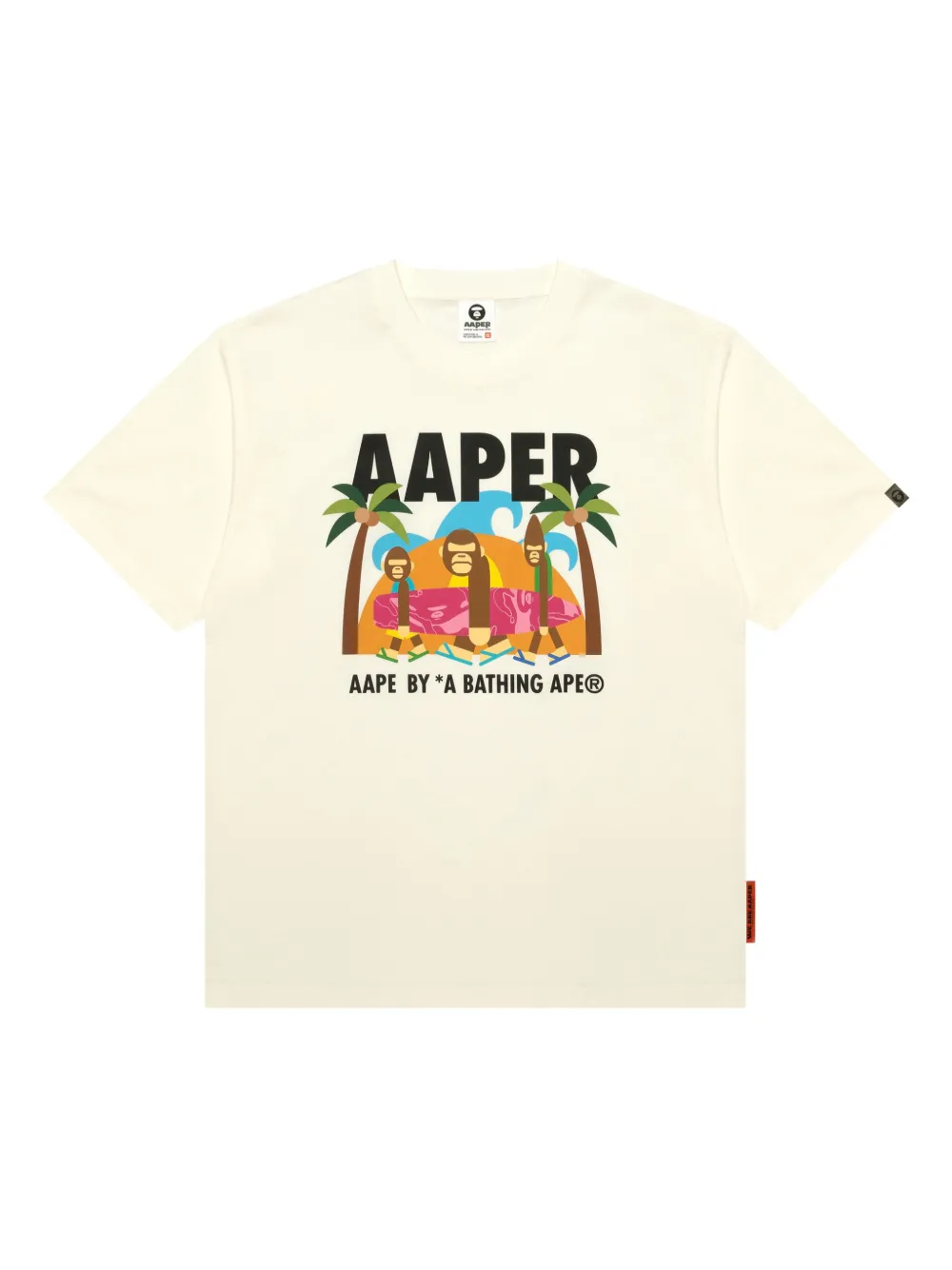 AAPE BY *A BATHING APE® グラフィック Tシャツ - ニュートラル AAPE BY *A BATHING APE® グラフィック Tシャツ - ニュートラル