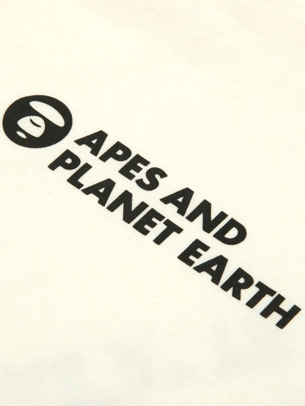 AAPE BY *A BATHING APE T-shirt met grafische print Beige