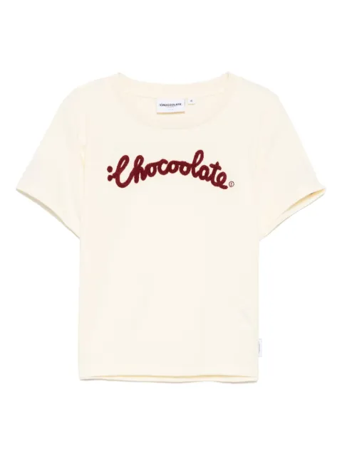 CHOCOOLATE logo-embroidered T-shirt