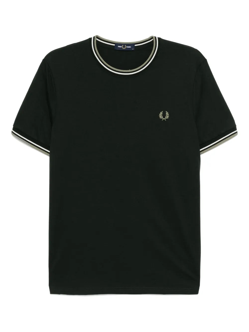 Fred Perry logo-embroidered T-shirt | Green | Image 1