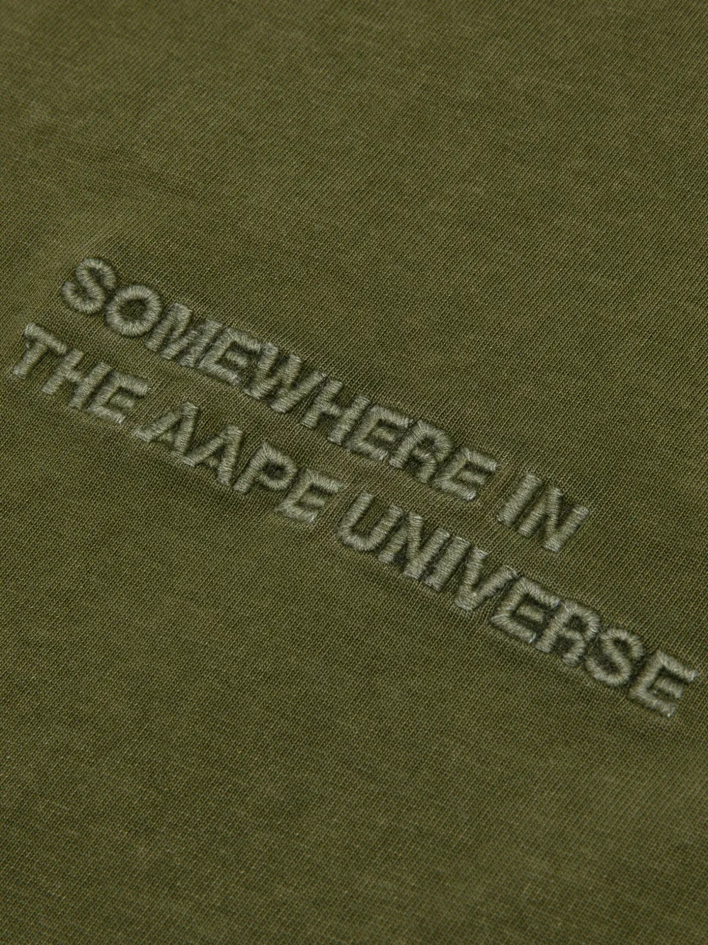 AAPE BY *A BATHING APE T-shirt met vlakken Groen