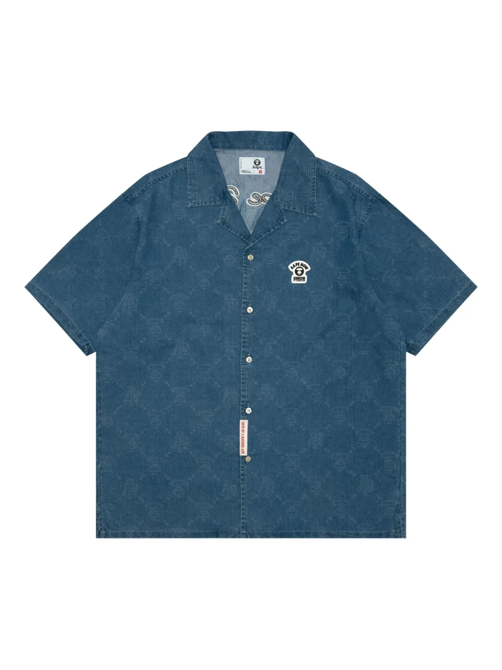 AAPE BY *A BATHING APE® 经典logo衬衫 | 蓝色 | Image 1