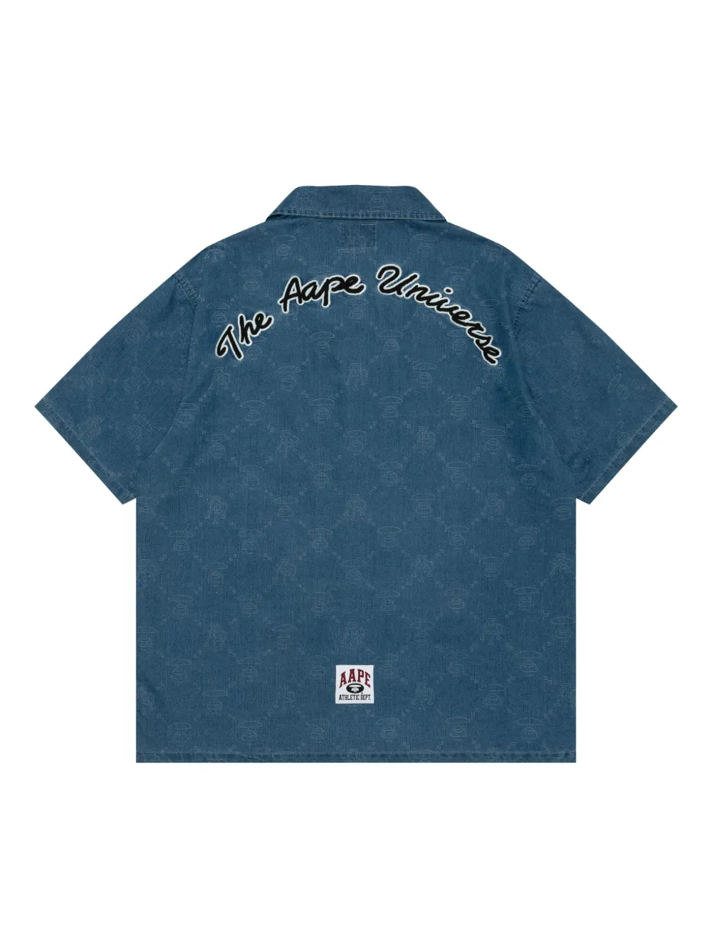 AAPE BY *A BATHING APE Overhemd met monogram-logo - Blauw