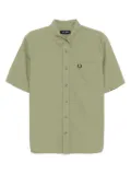 Fred Perry logo-embroidered shirt - Green