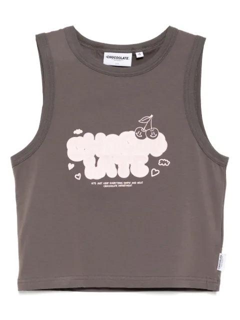 CHOCOOLATE logo-print tank top