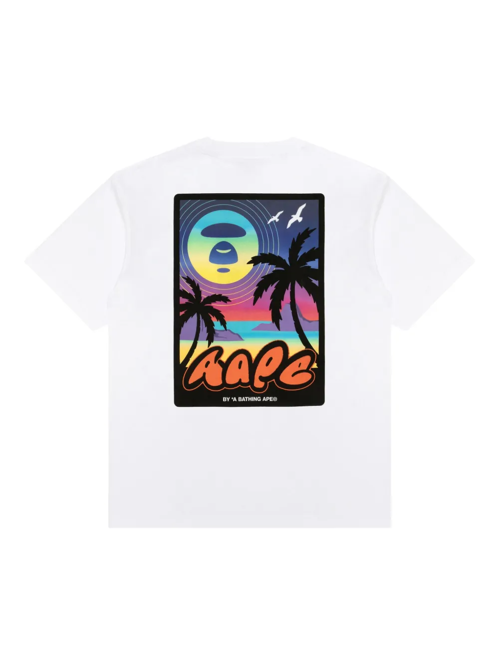 AAPE BY *A BATHING APE® playera con atardecer estampado | Playeras | Image 2