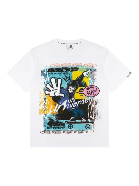 AAPE BY *A BATHING APE® Graffiti-print T-shirt