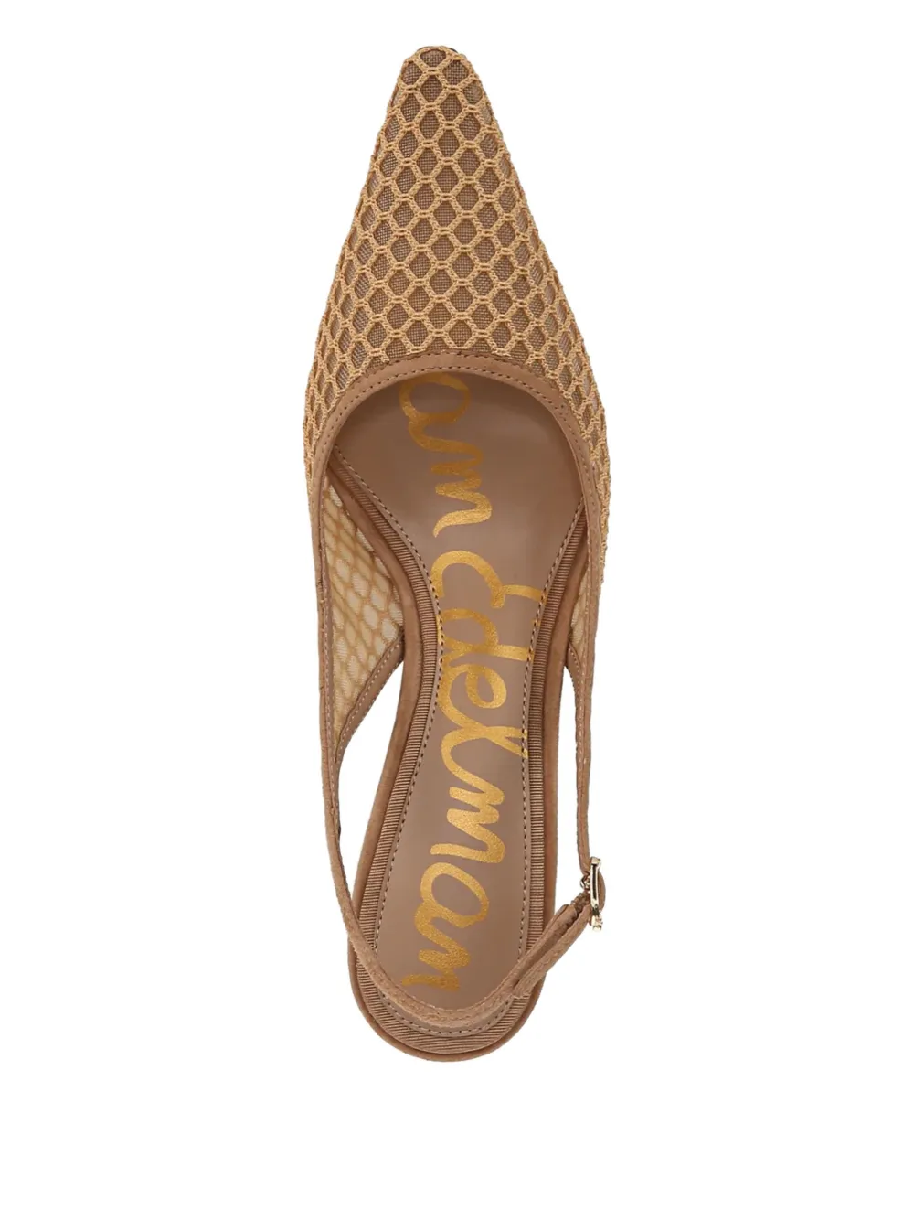 Sam Edelman 40mm Hazel mesh slingback pumps Neutrals
