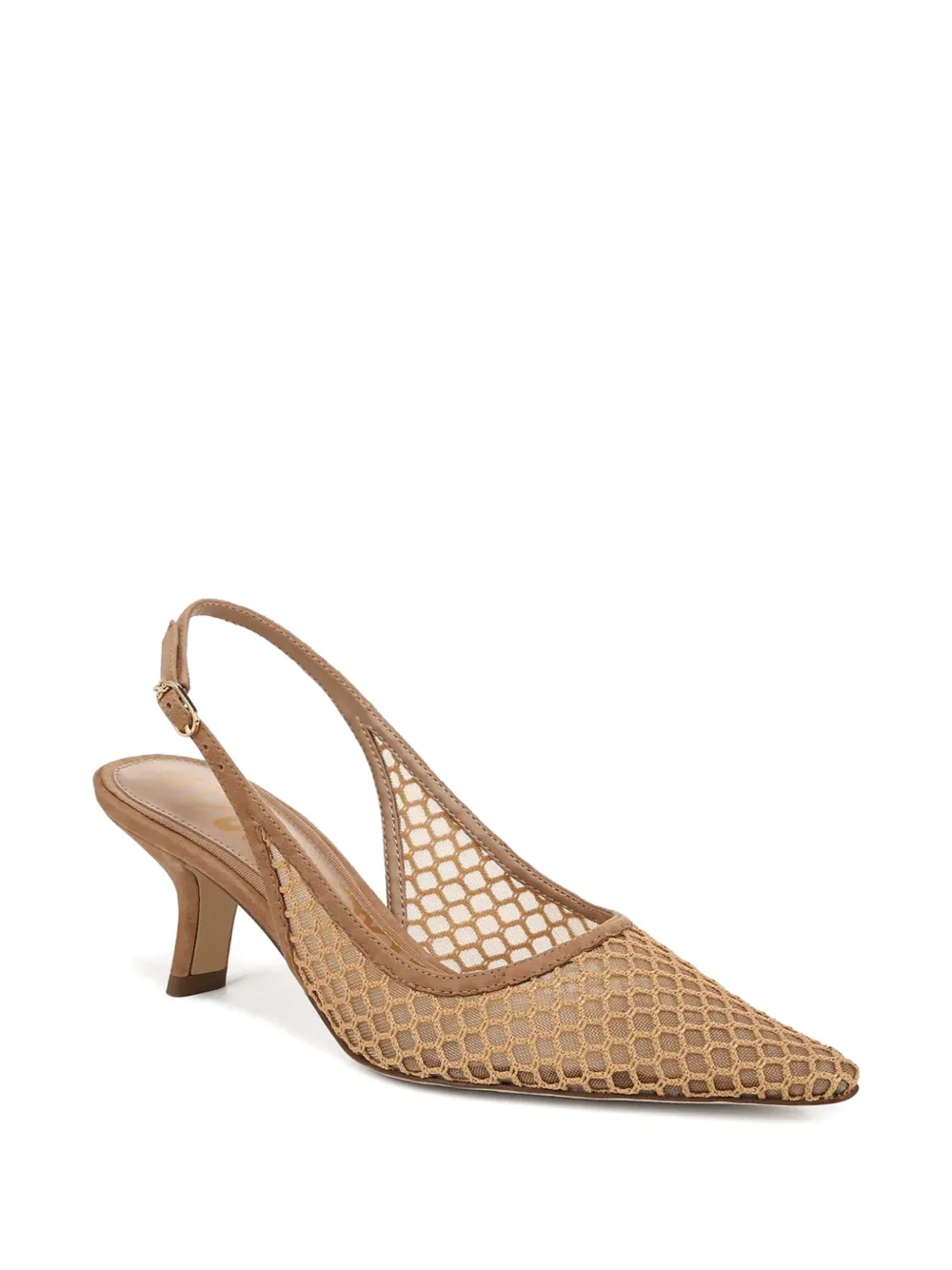 Sam Edelman 40mm Hazel mesh slingback pumps Neutrals