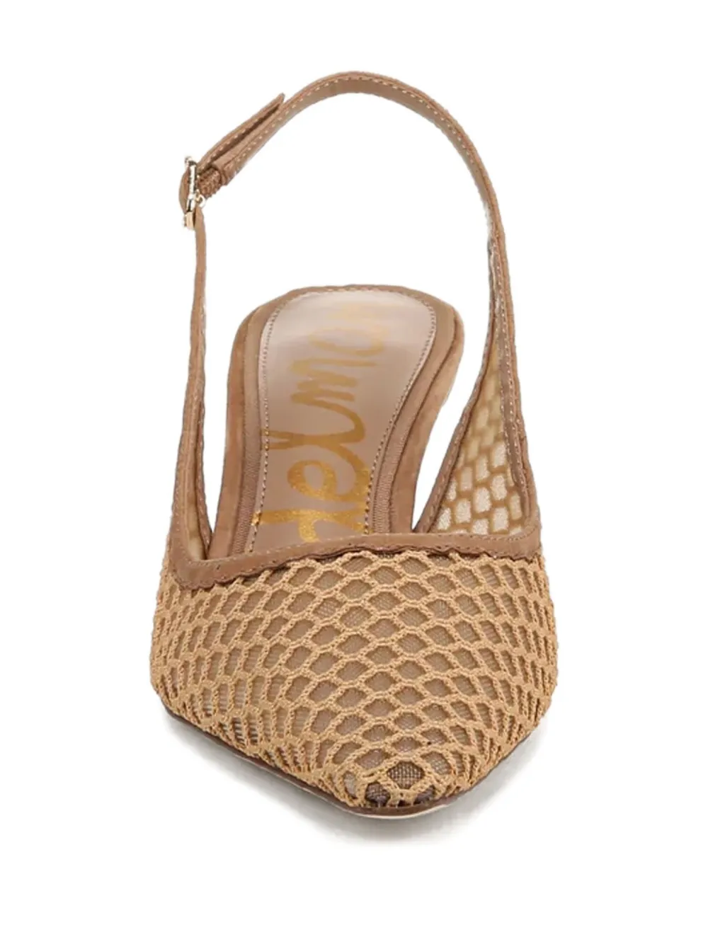 Sam Edelman 40mm Hazel mesh slingback pumps Neutrals