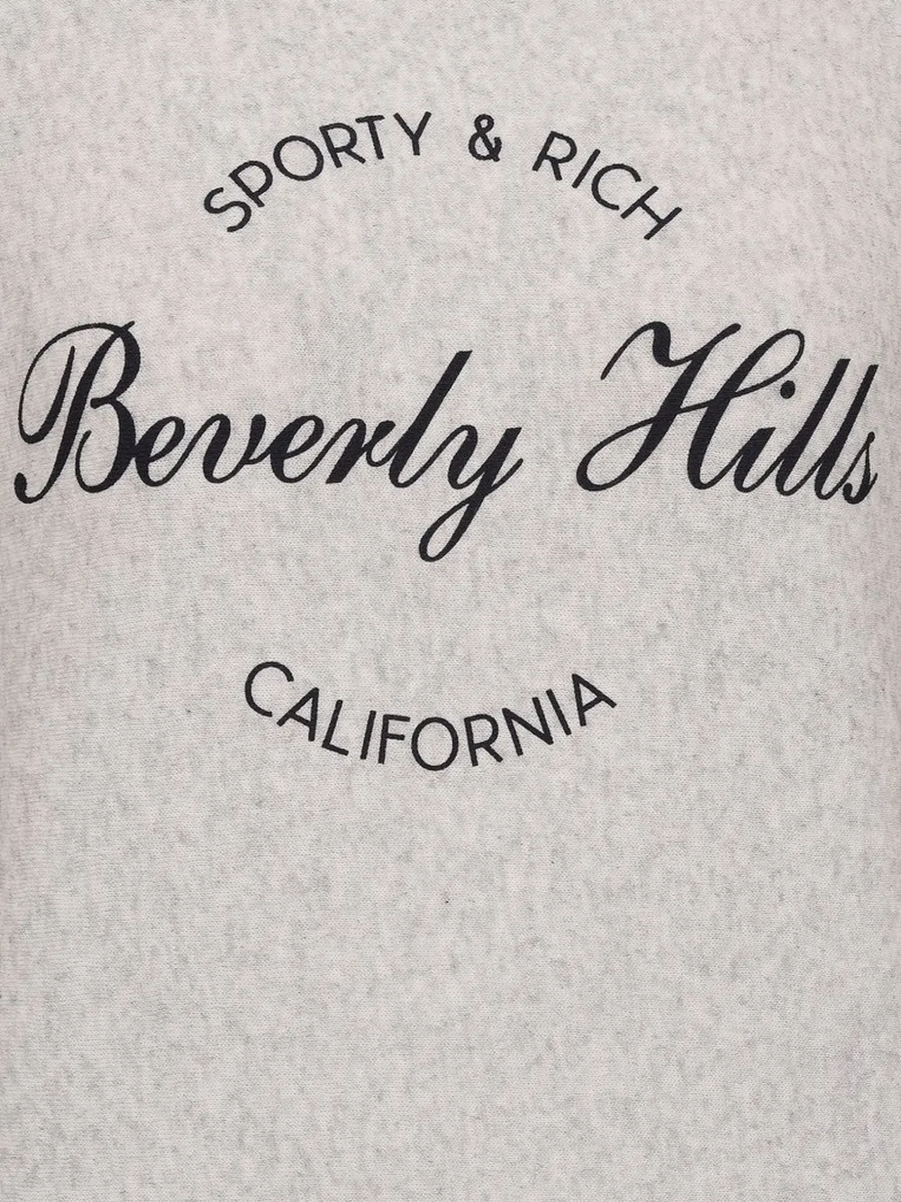 Sporty & Rich Beverly Hills Script sweater Grijs