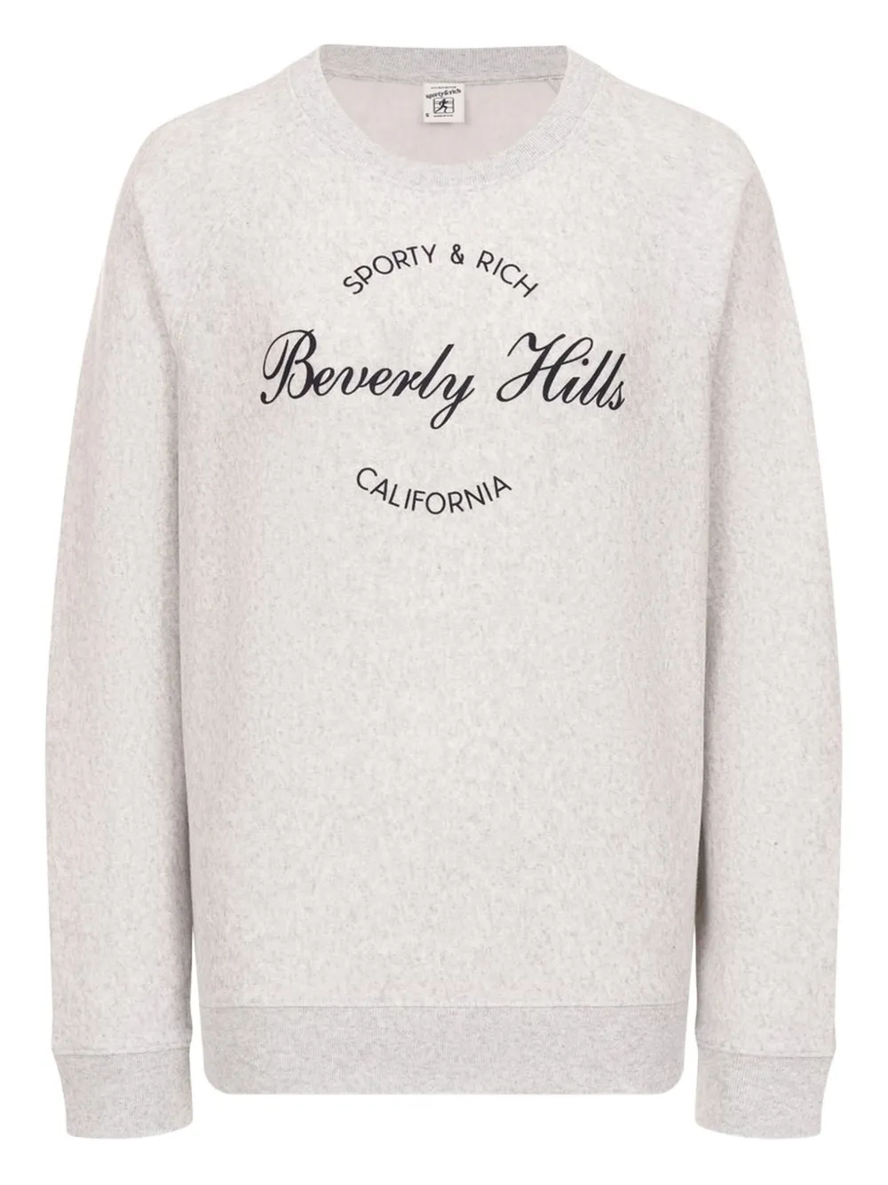 Sporty & Rich Beverly Hills Script sweater Grijs