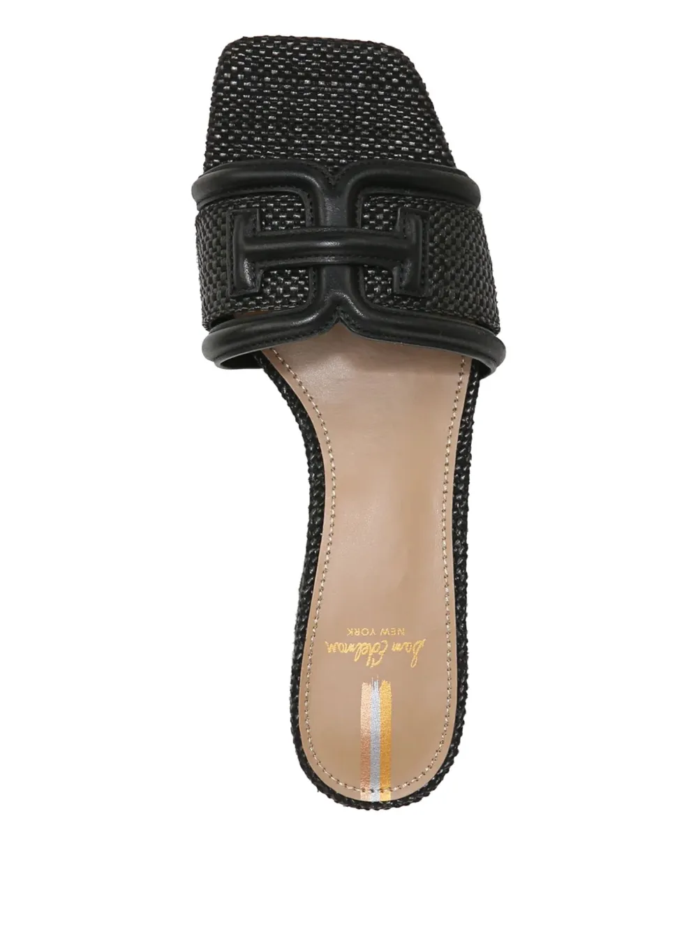 Sam Edelman 45mm Waylon textured block-heel sandals Black