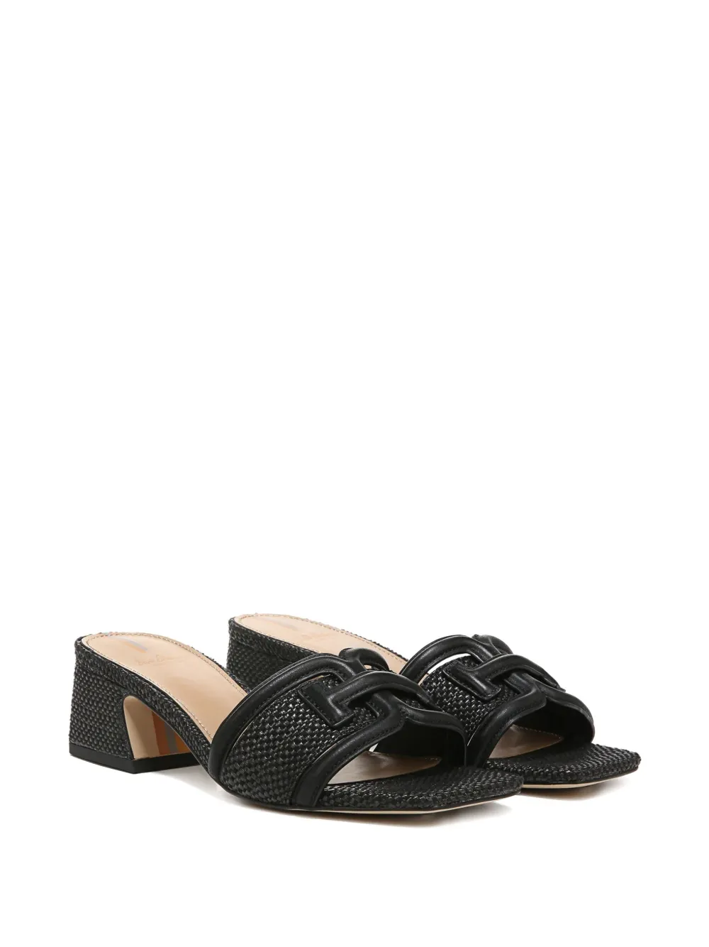 Sam Edelman 45mm Waylon textured block-heel sandals | Heeled Mules | Image 2