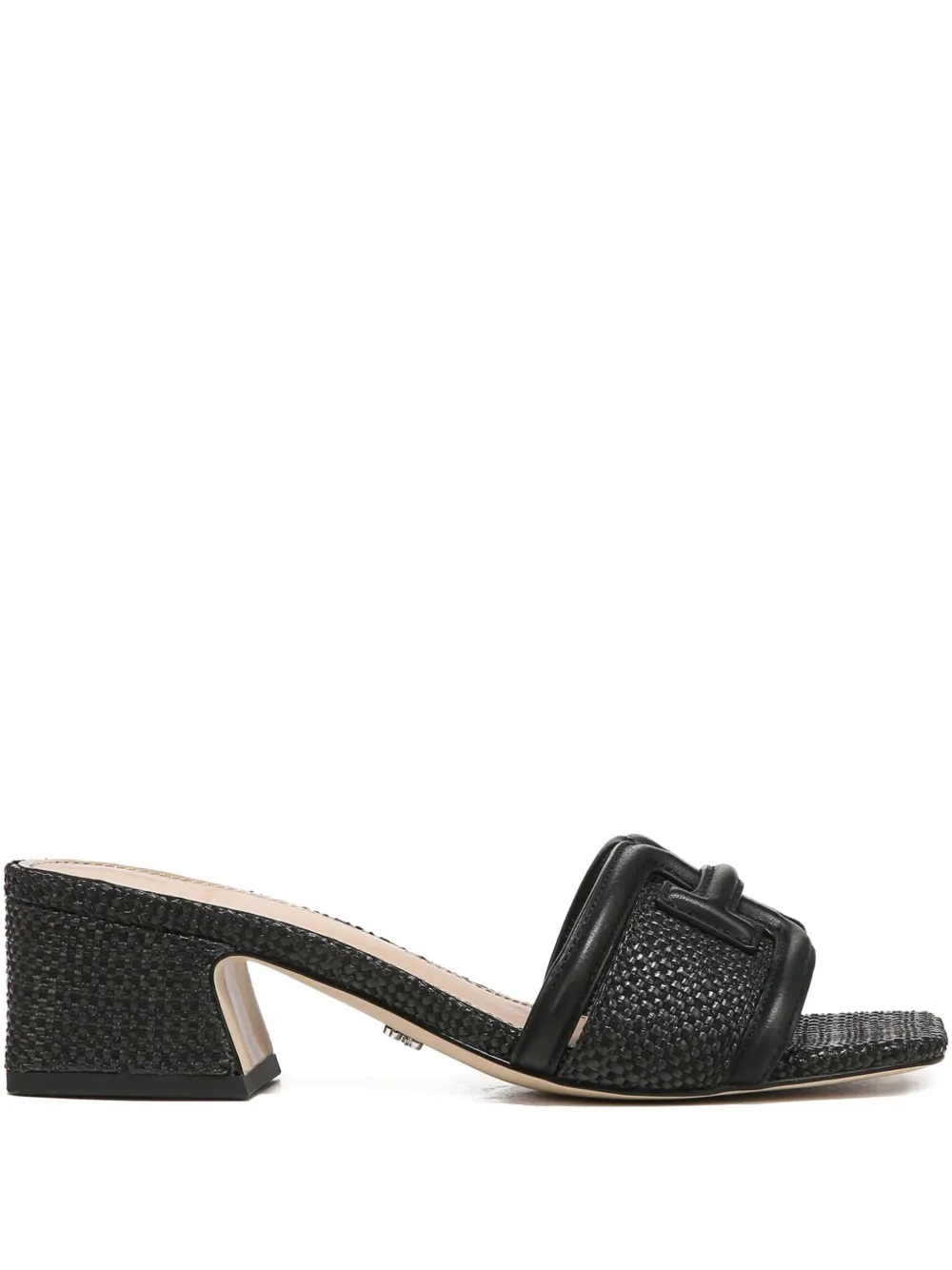 Sam Edelman 45mm Waylon textured block-heel sandals | Black | Image 1