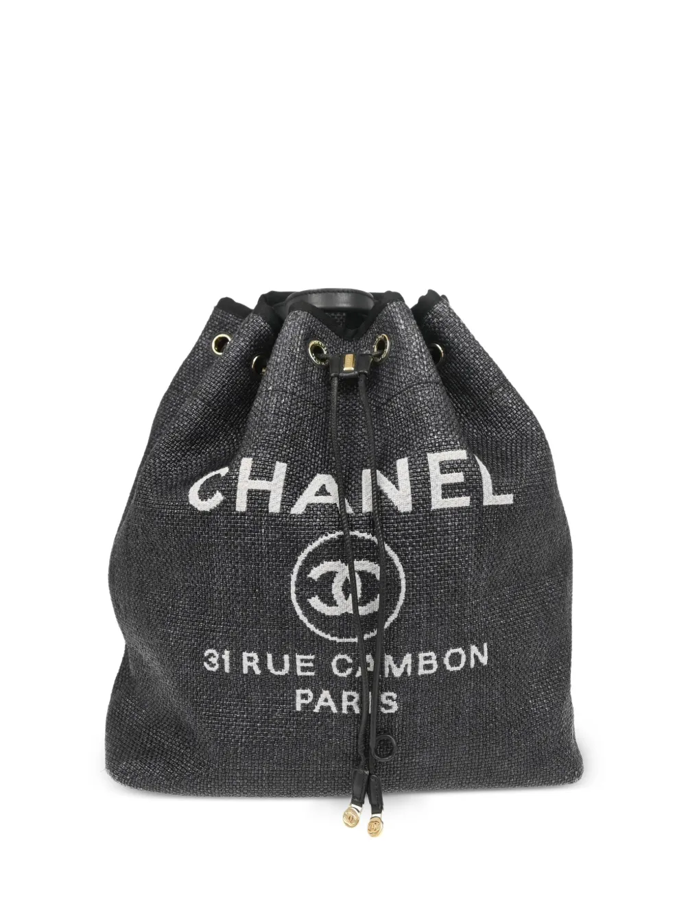 CHANEL Pre-Owned 2019 ドーヴィル バックパック - ブラック CHANEL Pre-Owned 2019 ドーヴィル バックパック - ブラック