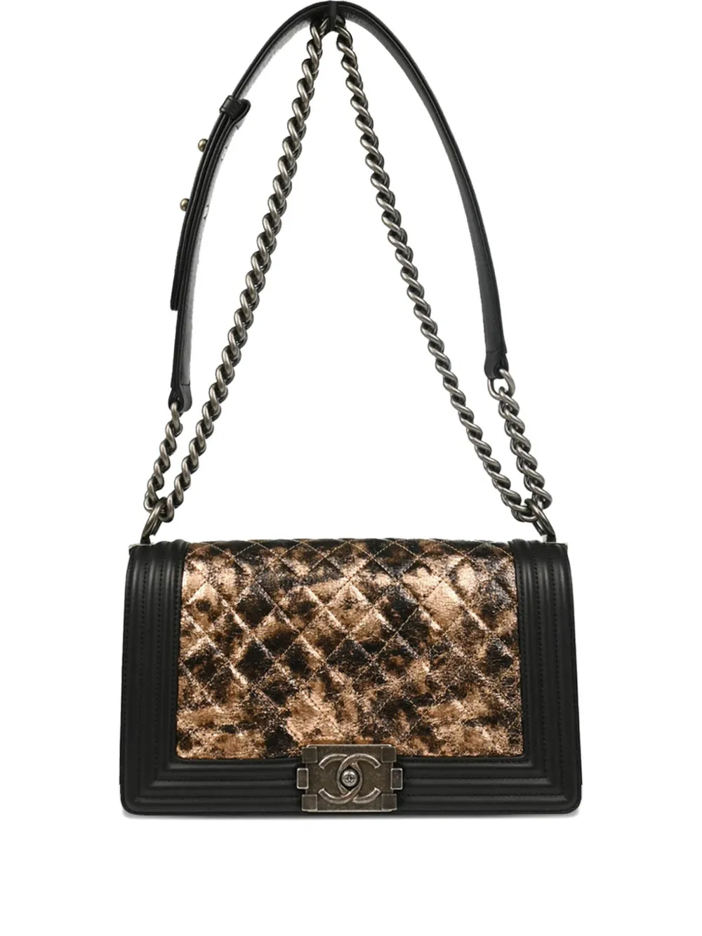 CHANEL Pre-Owned 2018 ボーイ ショルダーバッグ M - ブラック CHANEL Pre-Owned 2018 ボーイ ショルダーバッグ M - ブラック