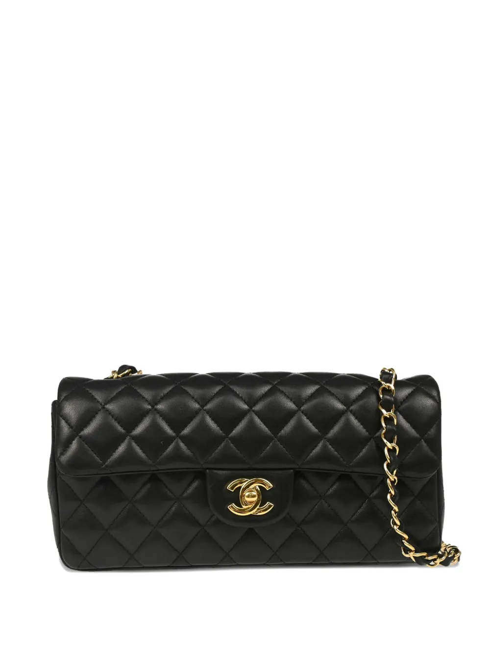CHANEL Pre-Owned 2010s イーストウエスト ショルダーバッグ - ブラック CHANEL Pre-Owned 2010s イーストウエスト ショルダーバッグ - ブラック