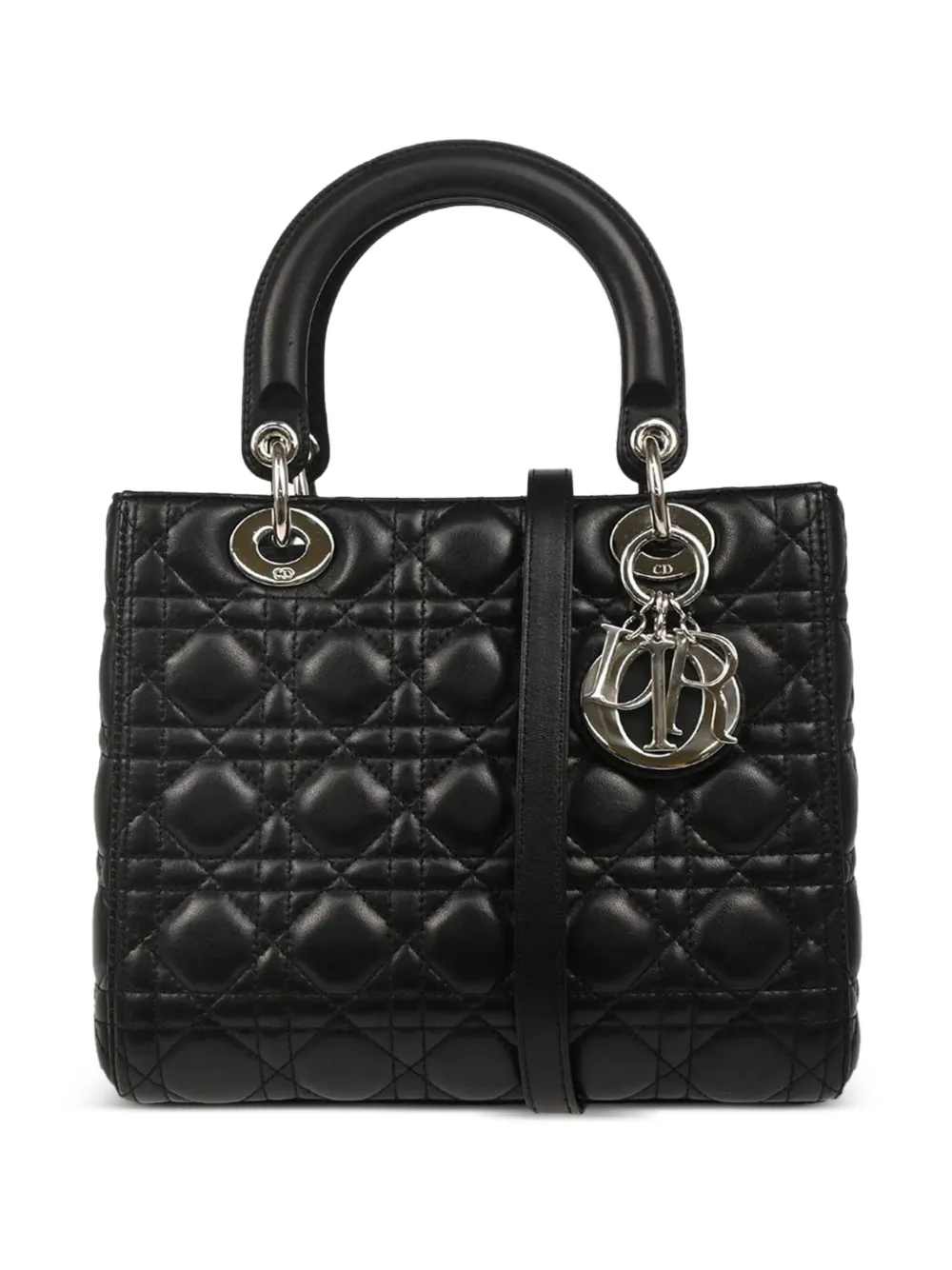 Christian Dior Pre-Owned キルティング レザーハンドバッグ - ブラック Christian Dior Pre-Owned キルティング レザーハンドバッグ - ブラック