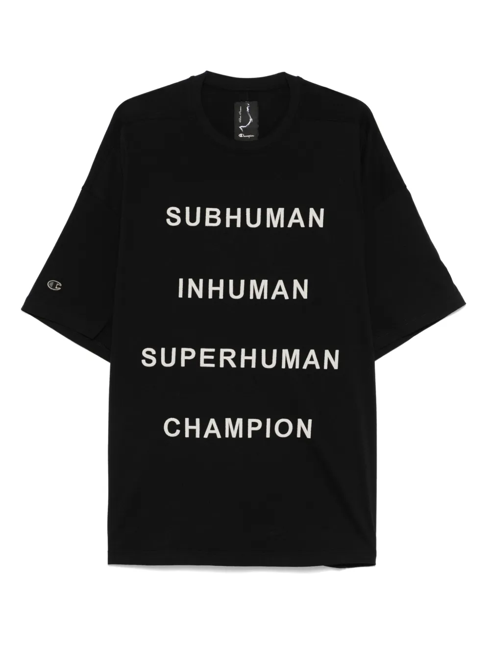 Rick Owens X Champion playera en colaboración con Champion | negro | Image 1