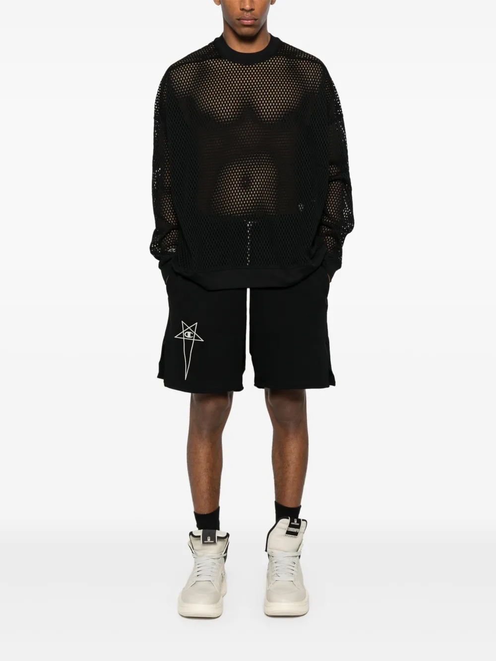 Rick Owens X Champion x Champion T-shirt - Zwart