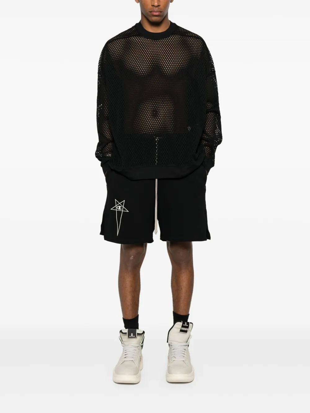 Rick Owens X Champion shorts en colaboración con Champions | Shorts para correr | Image 2