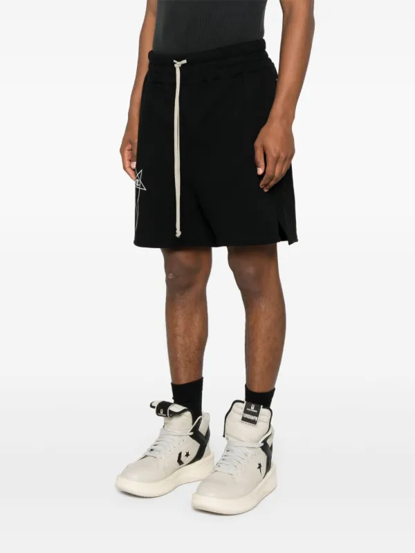 大人気●RICK OWENS X CHAMPION●★ロゴシルバーショート Rick Owens X Champion x Champions Shorts | Black | FARFETCH
