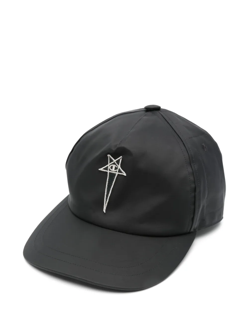Rick Owens X Champion Logo-embroidered Cap In Black