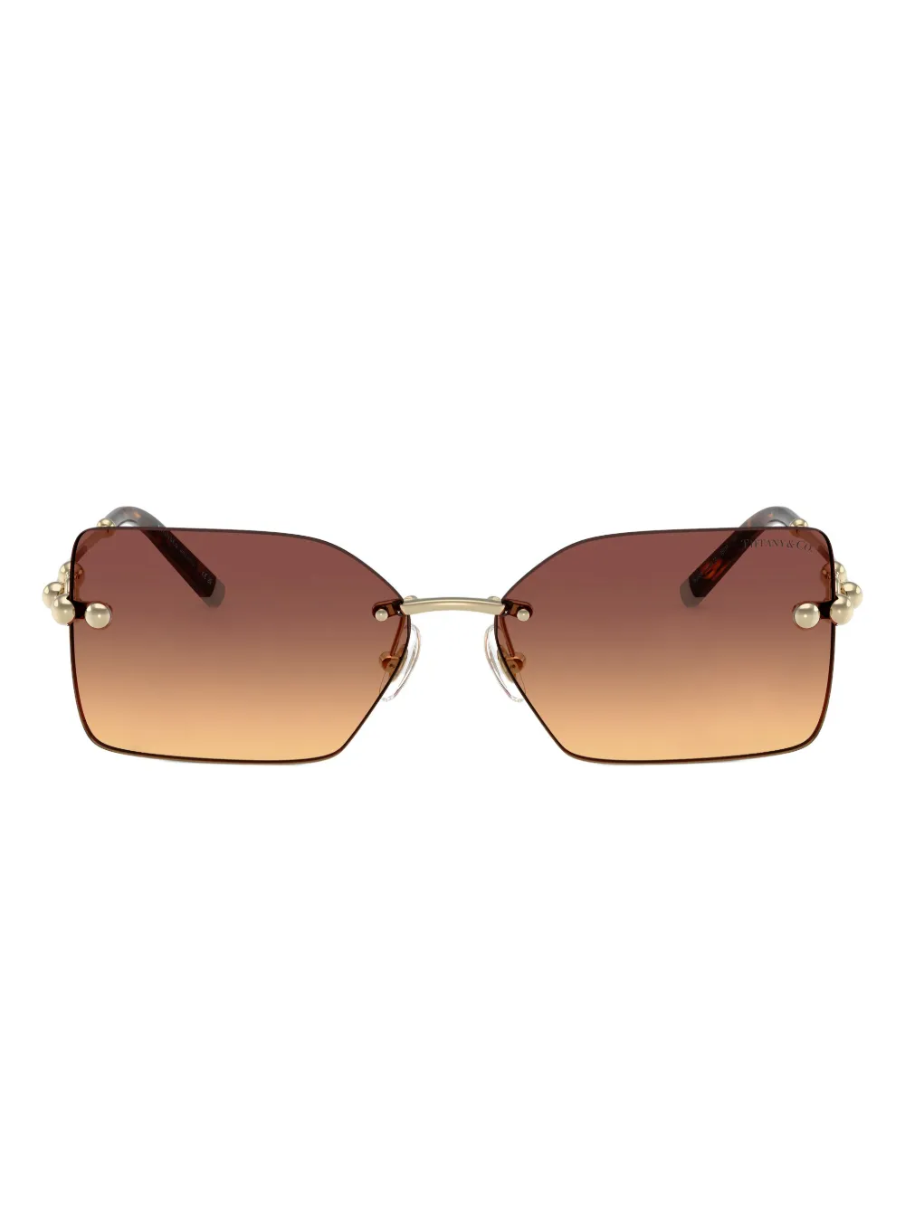 Tiffany & Co. geometric-frame sunglasses | Gold | Image 1
